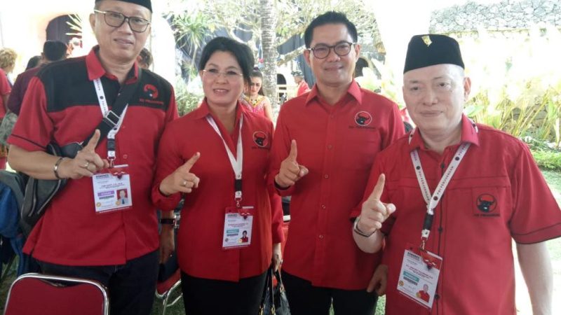 Pilkada Minut: Evangelin Sasingen dan John Palandung Dukung Joune Ganda