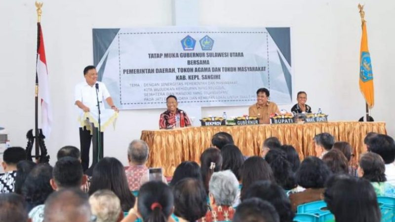 Olly Dondokambey Minta Masyarakat Sangihe Waspada
