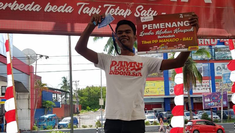 HUT ke-12, itCenter berangkatkan Seblin Amar Pemenang Lomba Makan Kerupuk ke Bali