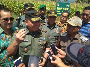 Pangdam XIII/Merdeka Bersama Bupati Boltim Tinjau Lokasi Pembangunan Koramil