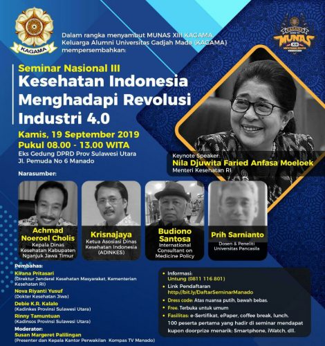 Termasuk Manado, KAGAMA Gelar Seminar Nasional di 4 Kota, Selengkapnya Ini 8 Termasuk Manado, KAGAMA Gelar Seminar Nasional di 4 Kota, Selengkapnya Ini