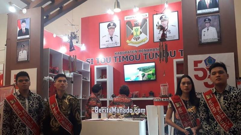 Booth pameran Kabupaten Minahasa