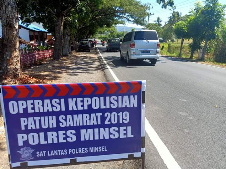 Ops Patuh 2019 Usai, 851 Kendaraan Ditilang Polres Minsel