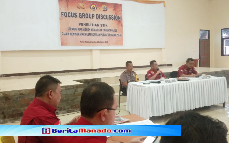Peneliti STIK Sambangi Polres Minsel
