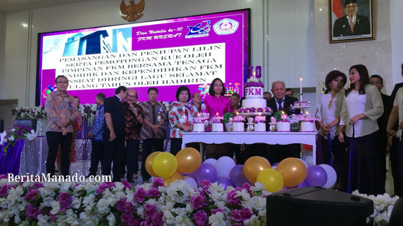 Rektor Ellen Kumaat Hadiri Dies Natalis ke-10 FKM UNSRAT