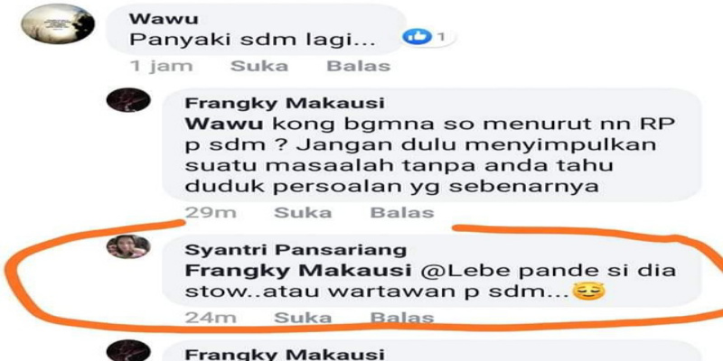 Lecehkan Profesi Wartawan Lewat Medsos, Oknum ASN Bakal Menanti Sanksi