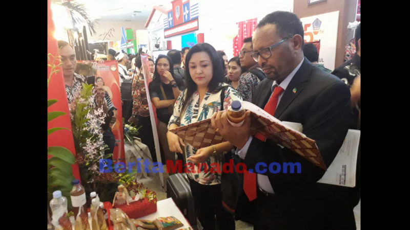 Sulut Expo Dibuka, Booth Mitra Dikunjungi Ethiopian Embassy