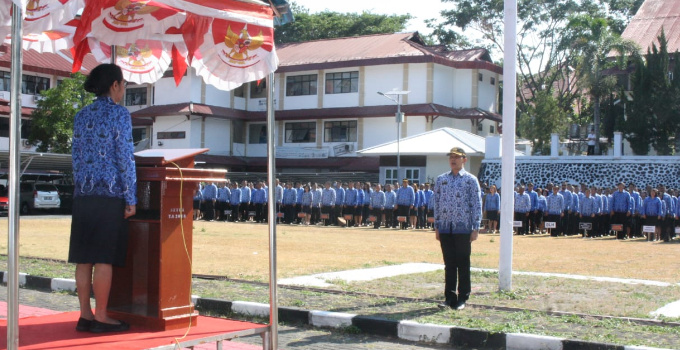 Jeane Symons Irup HUT ke-55 Provinsi Sulut di Pemkab Minut