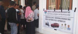 Pengusaha Showroom dan PNS Dominasi Lelang Kendis di Boltim