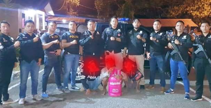 Dua Remaja di Aertembaga Ditangkap Tarsius Gara-gara "Pikul" Tabung Gas Tengah Malam
