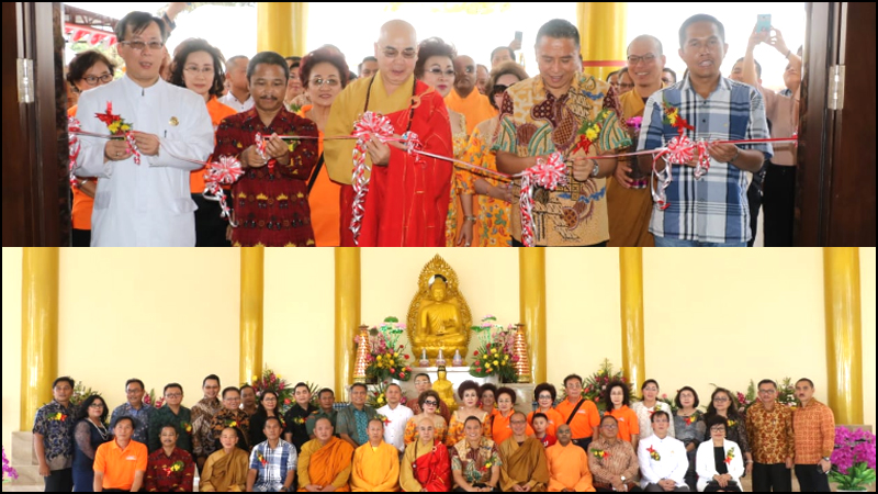 Wali Kota Resmikan Bhaktisala Wihara Buddhayana Tomohon