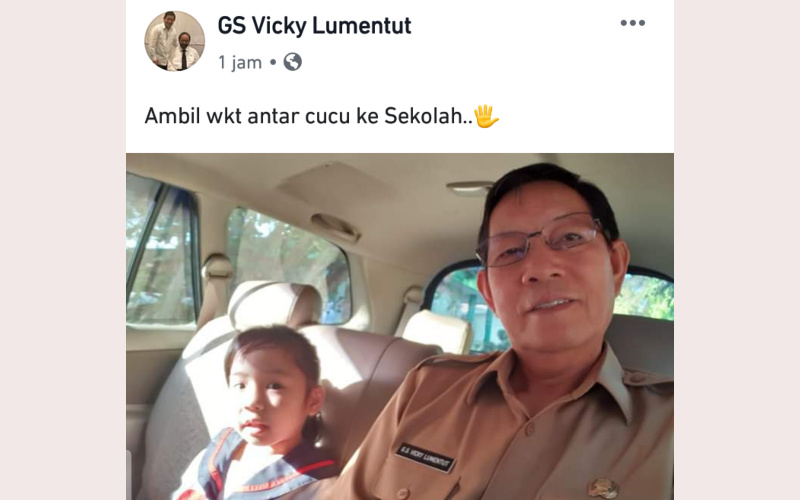 Sisi Lain Vicky Lumentut, Walikota yang Antar Cucu ke Sekolah