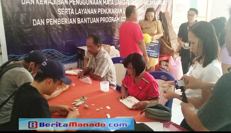 Bank Indonesia Sambangi Pulau Kalama Tukar Uang Lusuh dan Logam