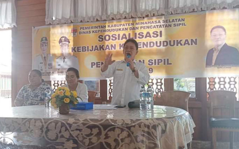 Cegah Data Terorisme, Disdukcapil Minsel Sosialisasi di Amurang