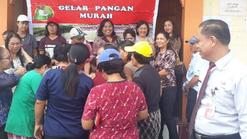 Program Pangan Murah Sentuh Warga Kecamatan Pasan Mitra