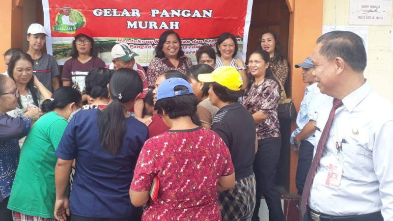 Program Pangan Murah Sentuh Warga Kecamatan Pasan Mitra