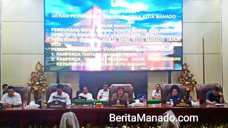 Buka Rapat Paripurna DPRD, Aaltje Dondokambey Apresiasi Wali Kota Manado Vicky Lumentut