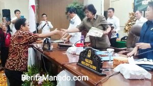DPRD Manado Gelar Rapat Paripurna Pembahasan Tingkat I Atas Dua Ranperda