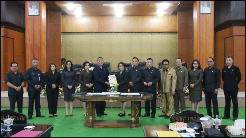 Paripurna Terakhir, DPRD Periode 2014-2019 Tetapkan APBD Tomohon Tahun 2020