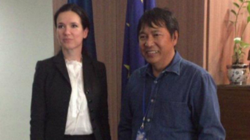 James Sumendap Tatap Muka Dengan Wakil Dubes Perancis Myriam Saint-Pierre