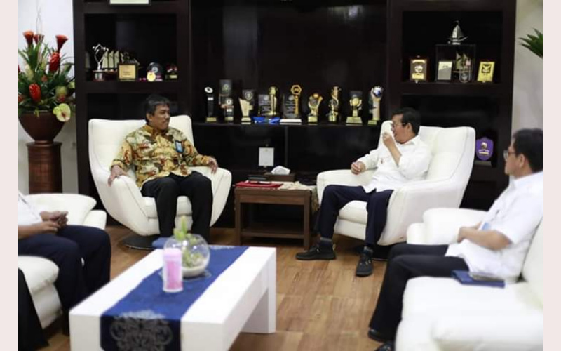 Vicky Lumentut Diskusikan Soal Pengelolaan Pemerintah Bersama Kaper BPKP
