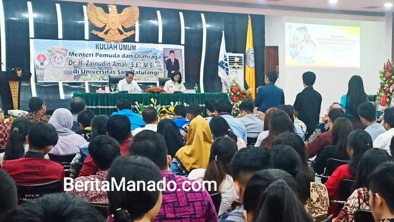 Menpora Zainudin Amali Jadi Dosen Kuliah Umum di Unsrat
