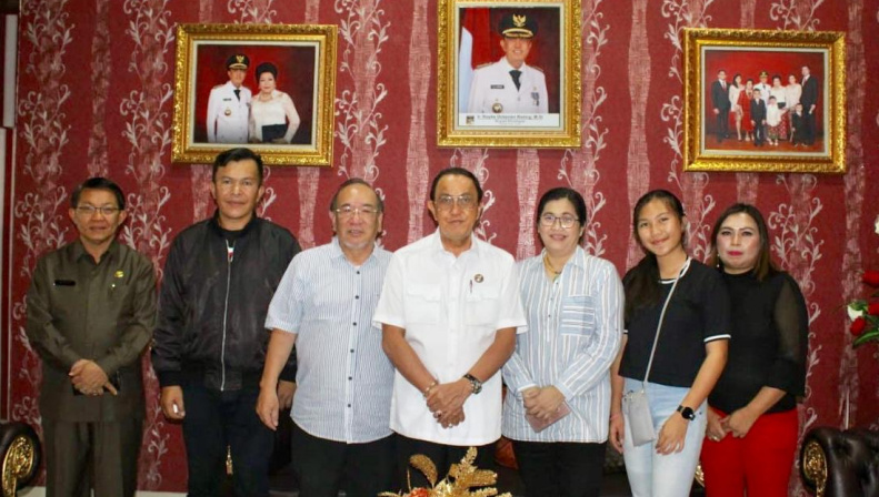Direktur Coorperative Oarai Suisanbutsu Hanbai Temui Bupati Royke Roring