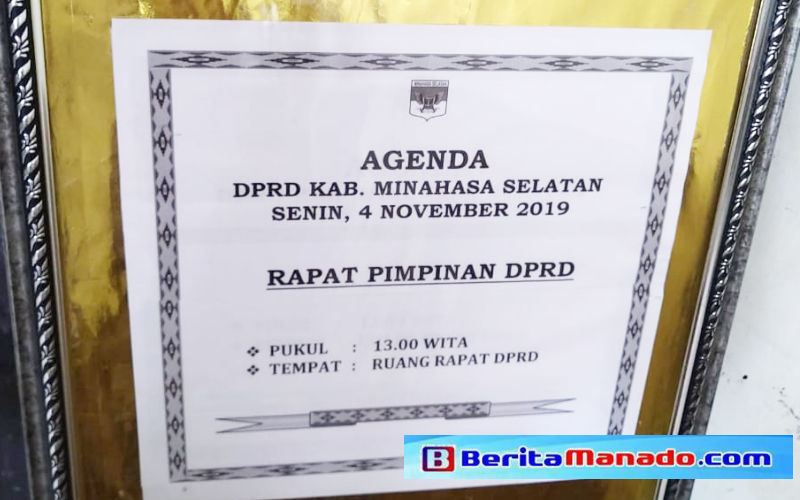 Kisruh Rapat Paripurna AKD, Sekwan Beberkan Kronologis Agenda Resmi DPRD Minsel