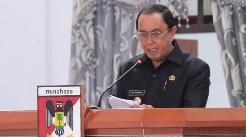 Royke Roring Hadiri Rapat Paripurna Ranperda APBD 2020