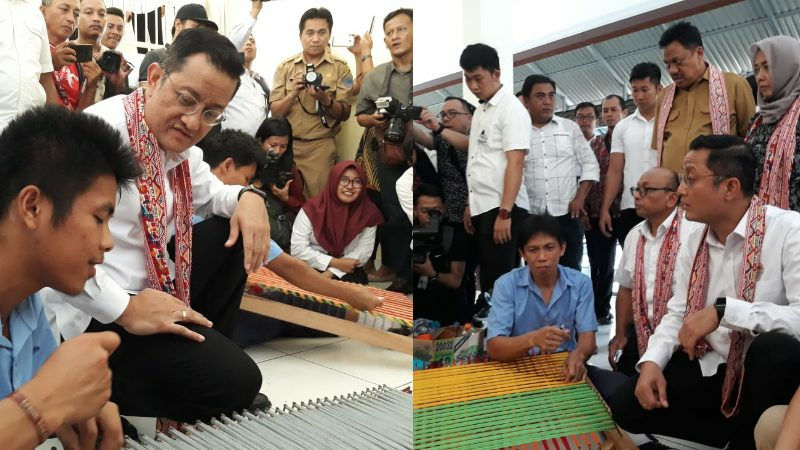 Mensos Mensos Juliari Batubara Temui Komunitas Disabilitas Tumou Tou Manado