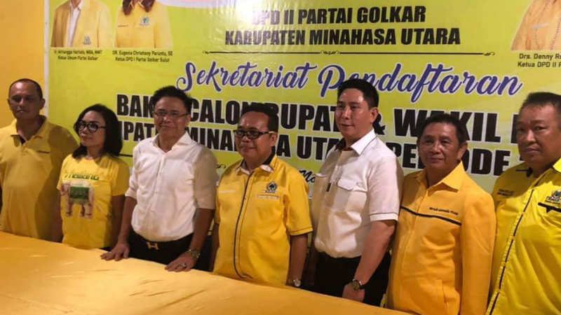 PILKADA MINUT: Partai Golkar Sambut Erol Dungus-Kiky Sompotan