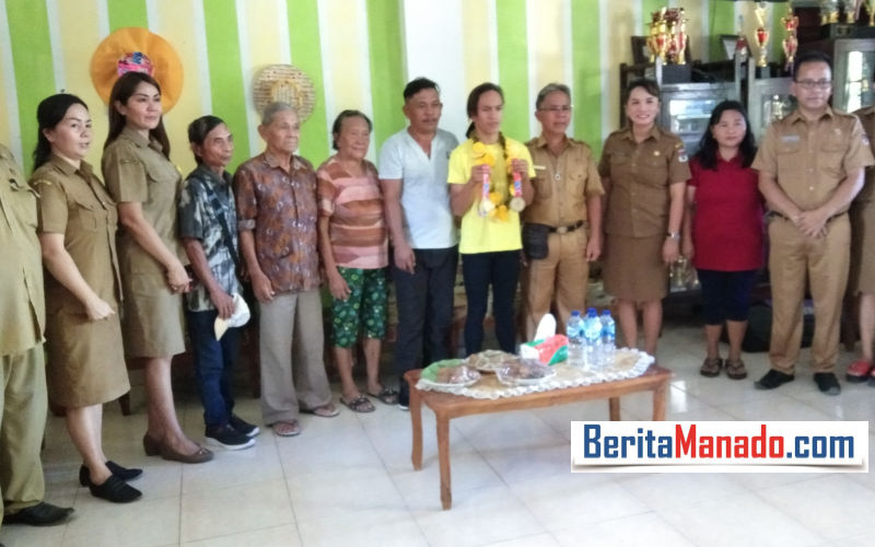 Raih 2 Emas di Popnas, Valentine Lonteng Disambut di SMPN 1 Amurang