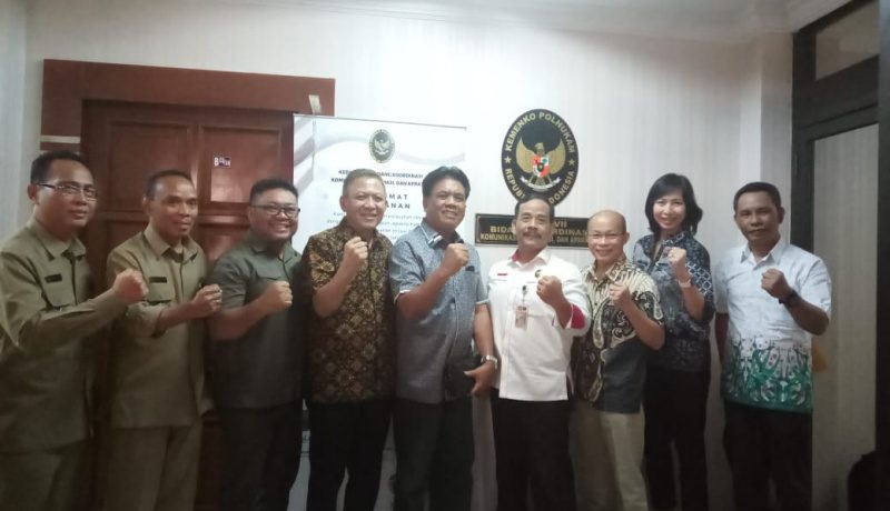 Bupati Jabes Gaghana Sambangi KemenPolhukam