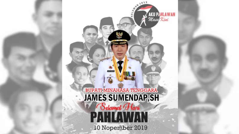 James Sumendap Ajak Generasi Penerus Jadi Pahlawan Masa Kini