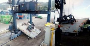 Diduga Kelebihan Beban, Crane Terminal Peti Kemas Bitung Putus
