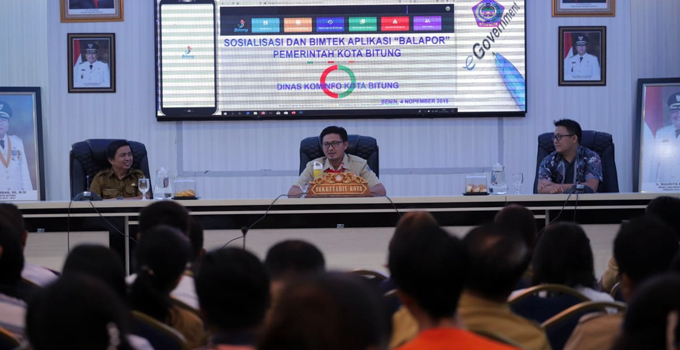 Lagi, Pemkot Bitung Luncurkan Aplikasi dengan Nama Bitung Bahari Balapor