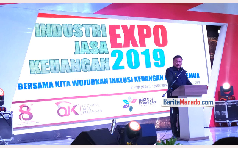 Buka Industri Jasa Keuangan Expo, Olly Dondokambey Minta Masyarakat Diberi Edukasi