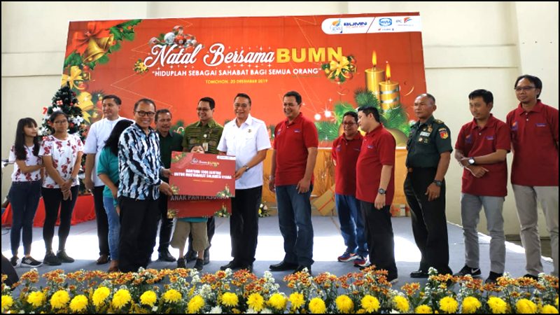 Natal Bersama BUMN Dilaksanakan di Kota Tomohon