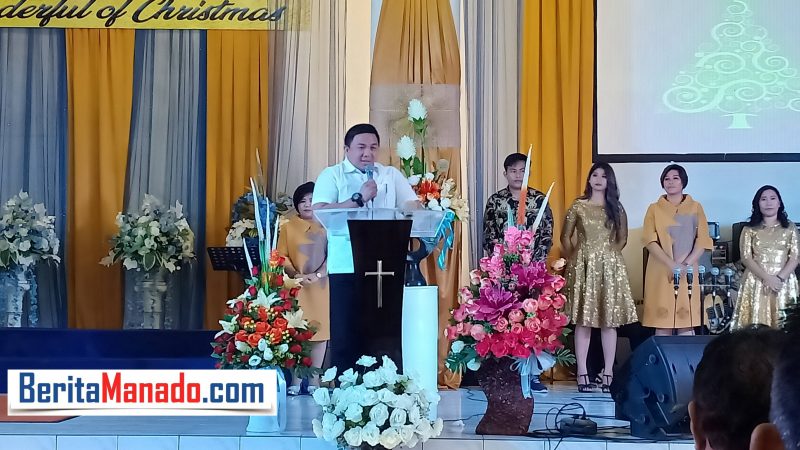 Pesan Natal Jackson Kumaat di GPdI Horeb Bahu