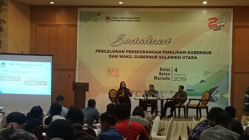 PILGUB SULUT: KPU Gelar Sosialisasi Tentang Pencalonan Perseorangan