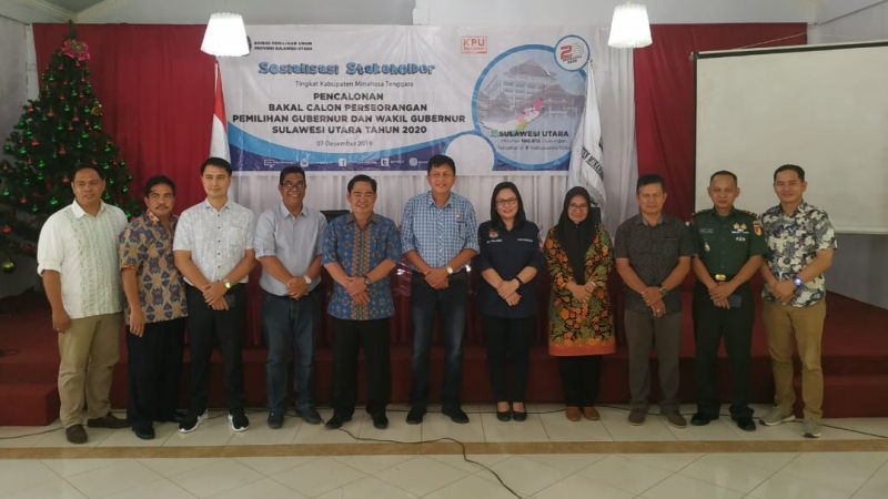 KPU Mitra Sosialisasikan Pencalonan Bakal Calon Perseorangan di Pilgub Sulut 2020
