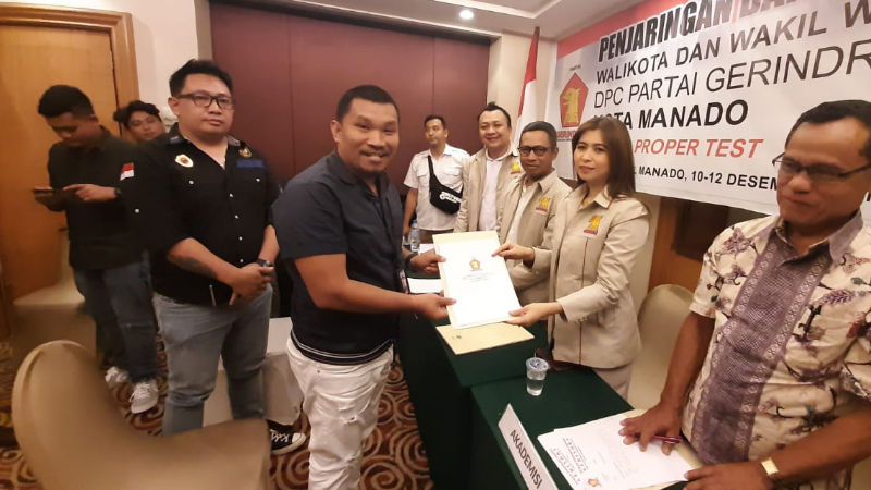PILWALKOT MANADO: Daftar Bacalwalkot di GERINDRA, Mongol Ingin Jadikan Manado Kota Berkat