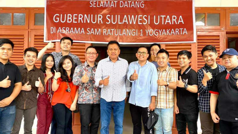 Gubernur Olly Dondokambey Tinjau Langsung Kondisi Mahasiswa Sulut di Yogyakarta