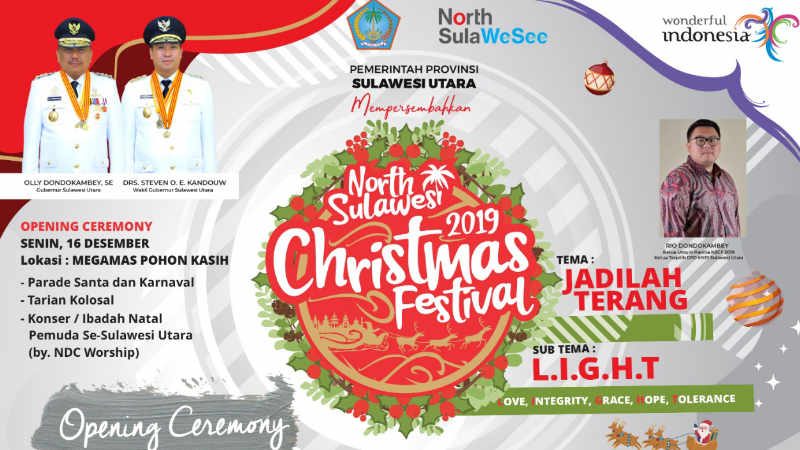 Ayo.. Rame-rame ke Pohon Kasih Mega Mas, Hari Ini Pembukaan North Sulawesi Christmas Festival!