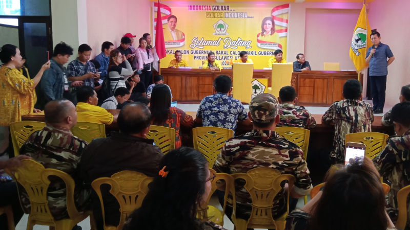 PILWALKOT MANADO: Daftar di GOLKAR, Victor Mailangkay Respect ke Rimba Rogi