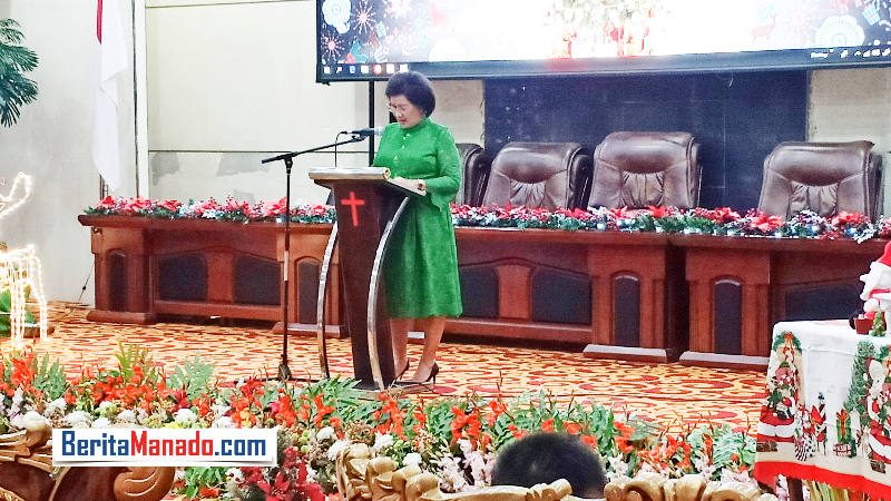 Pra Natal DPRD Manado, Aaltje Dondokambey: Rayakan dengan Pola Hidup Kudus dan Sederhana