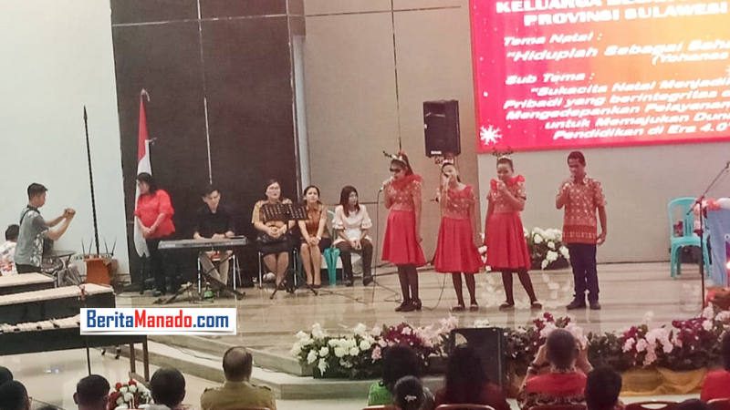 SLB Bartolomeus dan SLB Autis Manado Meriahkan Natal Dinas Pendidikan Sulut.
