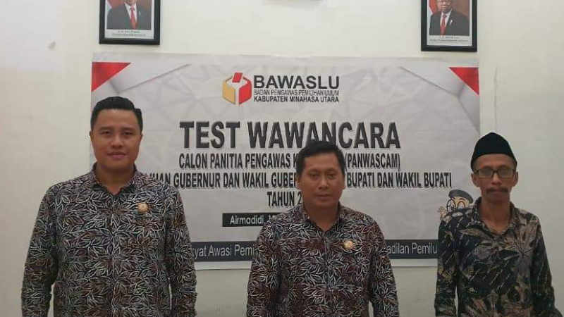 Bawaslu Minut Umumkan 30 Nama Panwascam Terpilih