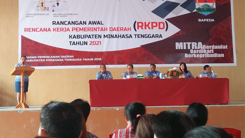 Dibuka Jani Rolos, Pemkab Mitra Sosialisasikan Rancangan Awal RKPD Tahun 2021