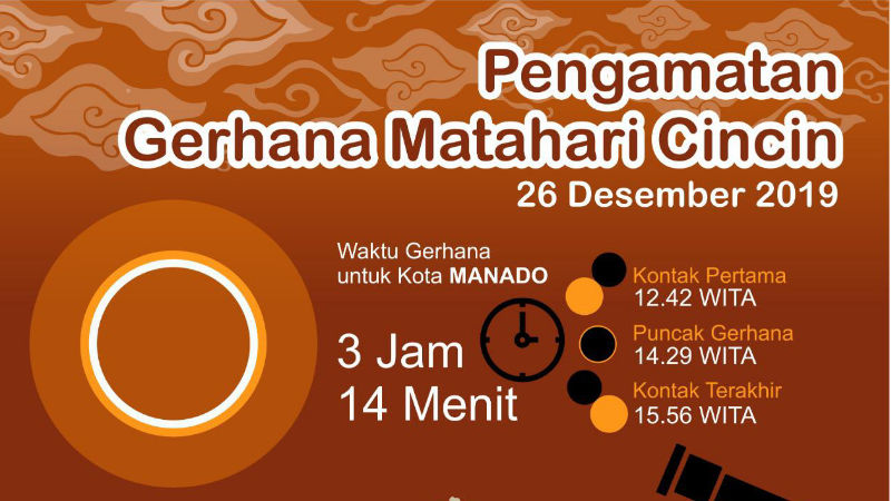 Fenomena Gerhana Matahari Cincin Bakal Terjadi Siang ini